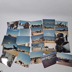 Vtg Color Photo 80s Air Show Space Museum Vacation